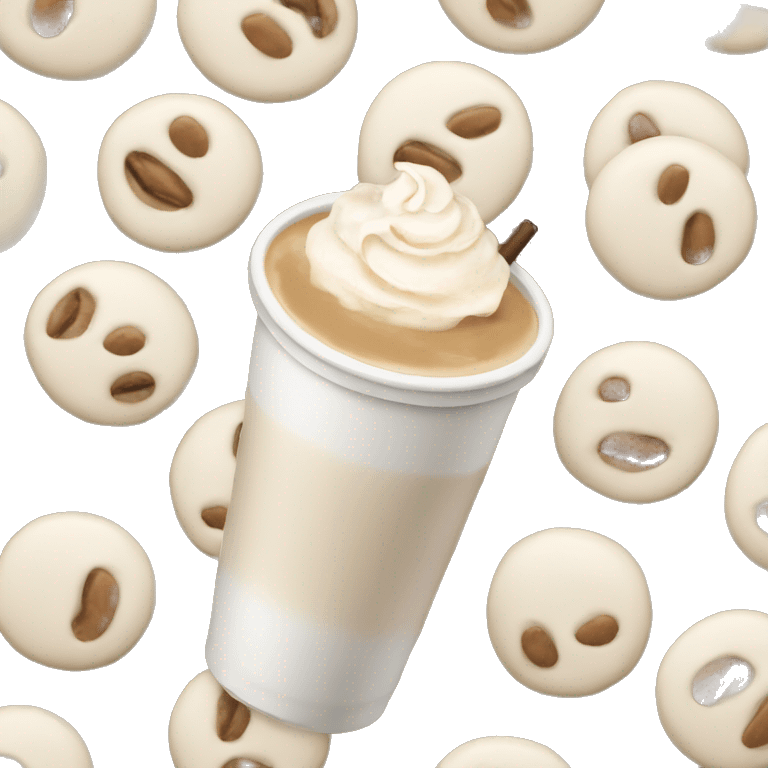 White mocha emoji