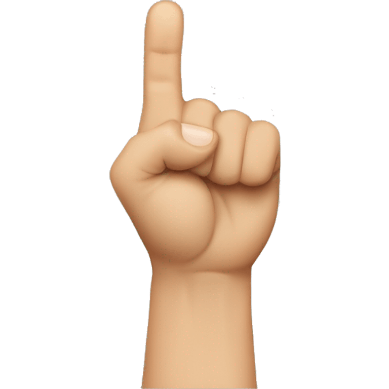 a handsign that shows a fist where the thumb is between indexfinger and middlefinger emoji