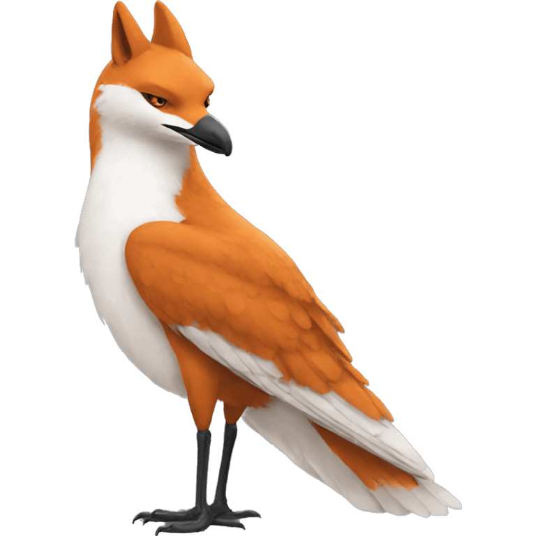 Hitun renard et une mouette emoji