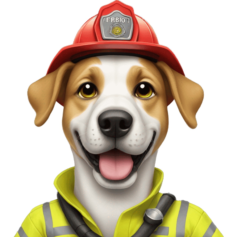 Firefighter dog emoji