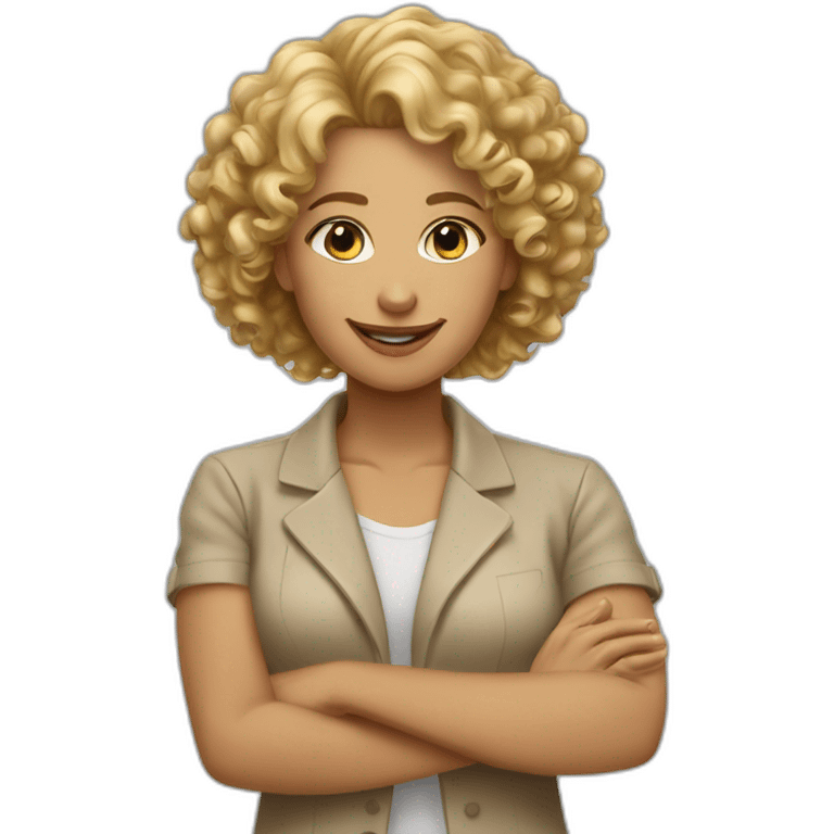 tan curly haired woman and blond oval headed woman shaking hands emoji