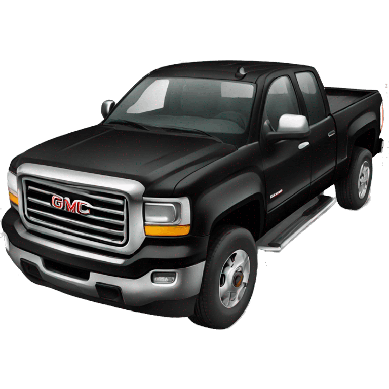 black GMC truck emoji