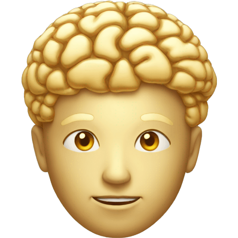 golden brain  emoji