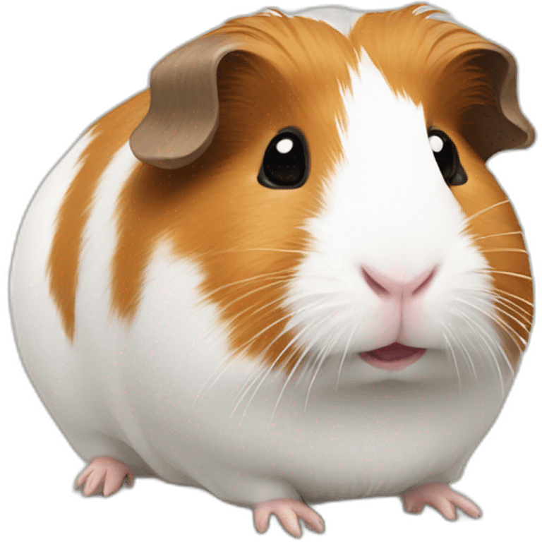 Guinea pig holding hart emoji