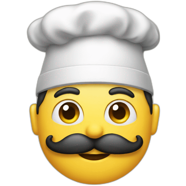 Cooker with moustaches  emoji