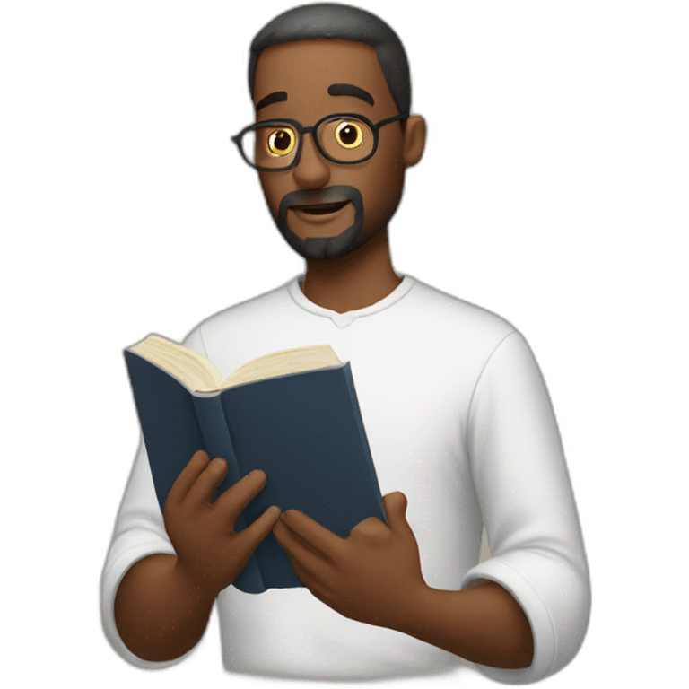 man reading bible emoji