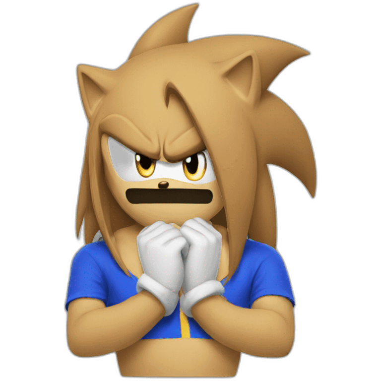 Sonic sad emoji