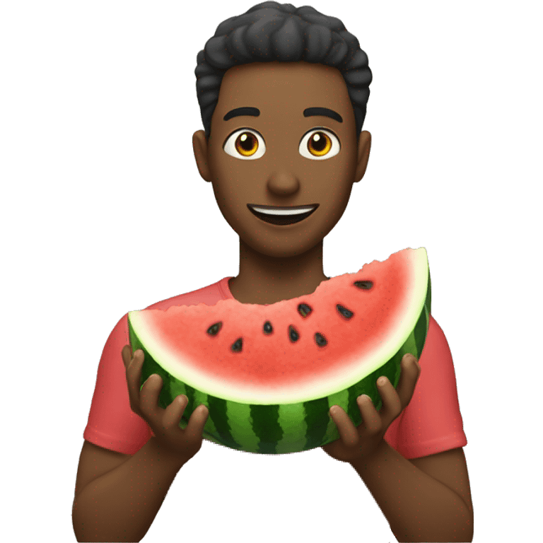 person eating watermelon  emoji