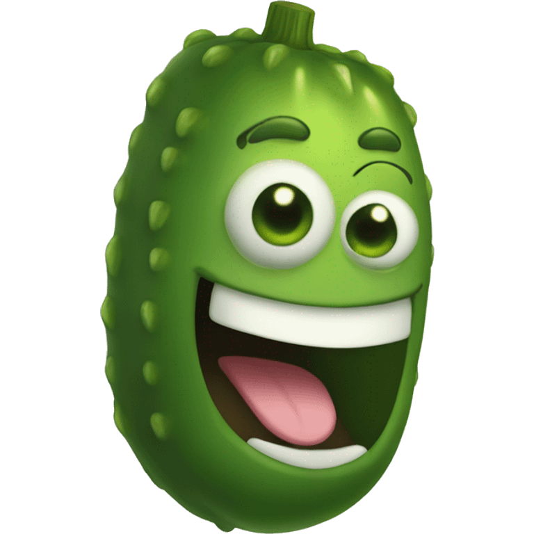 smiling pickle  emoji