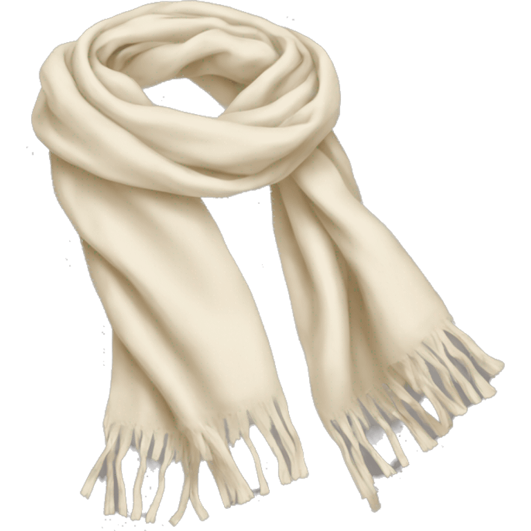 Cream scarf emoji