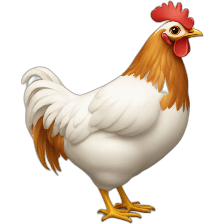 Poule dans un oeuf emoji