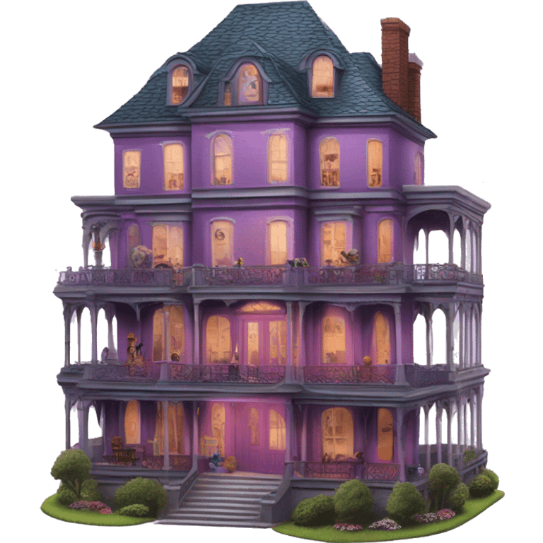 Barbie’s sprawling 5 story tall haunted dream mansion  emoji