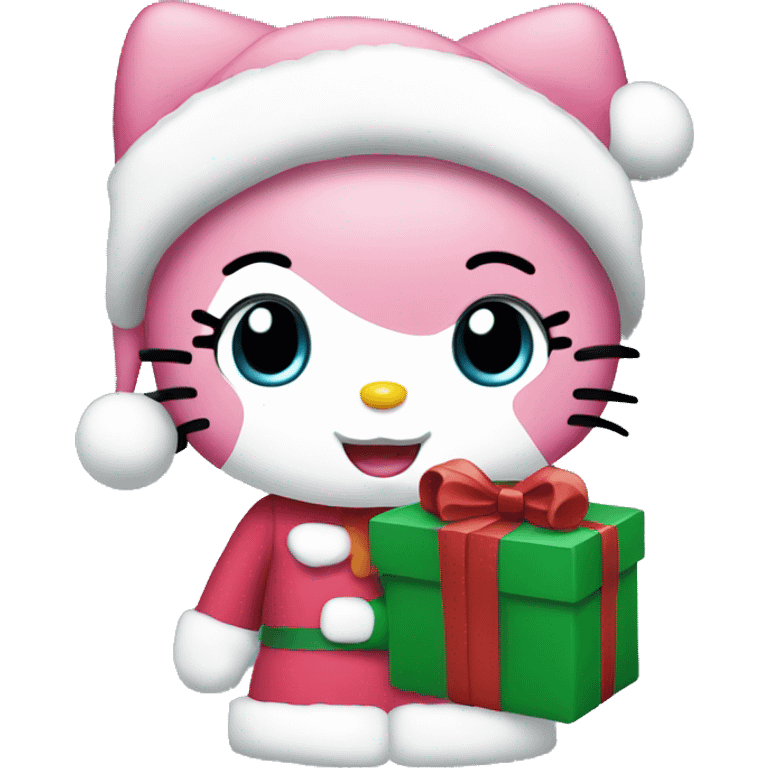 hello kitty christmas  emoji