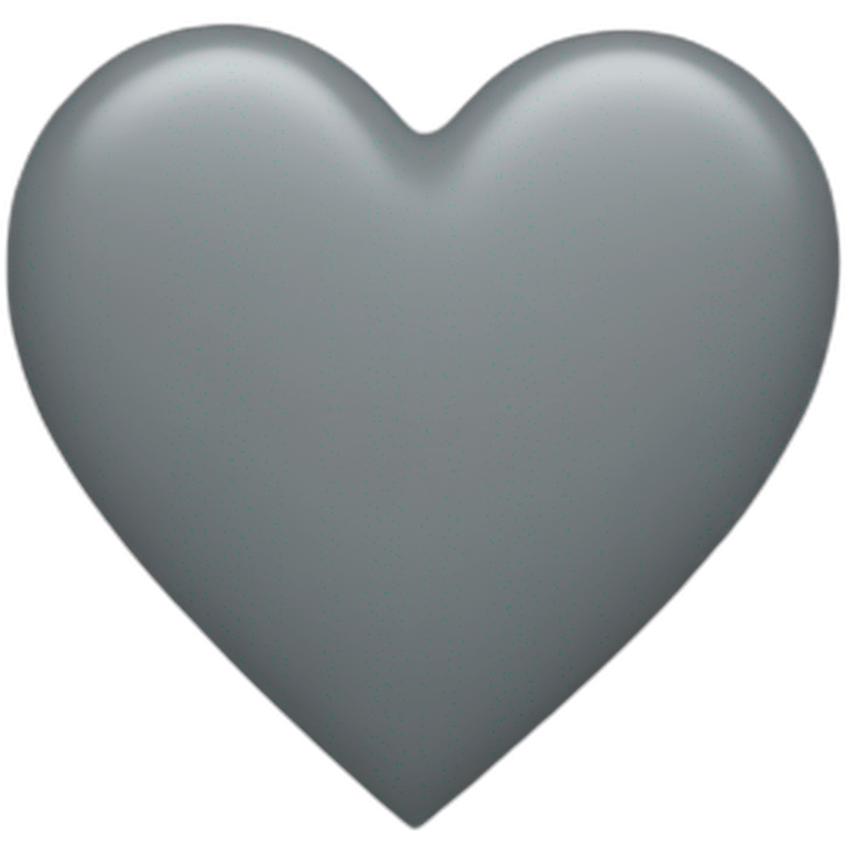 Grey heart emoji