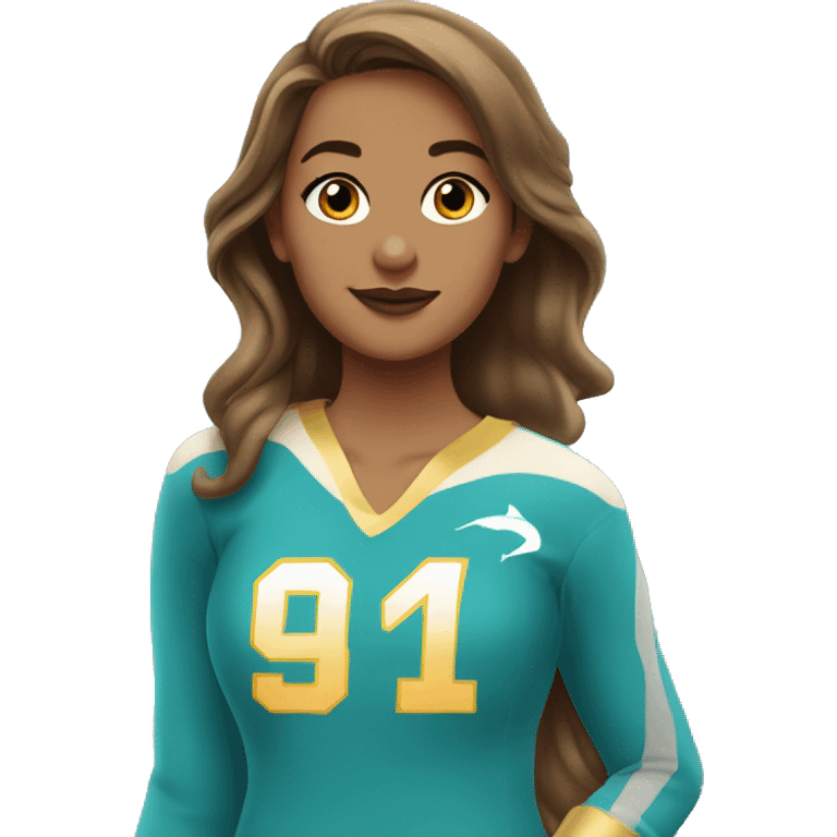 princess belle swift wearing dolphons jersey number 1 emoji