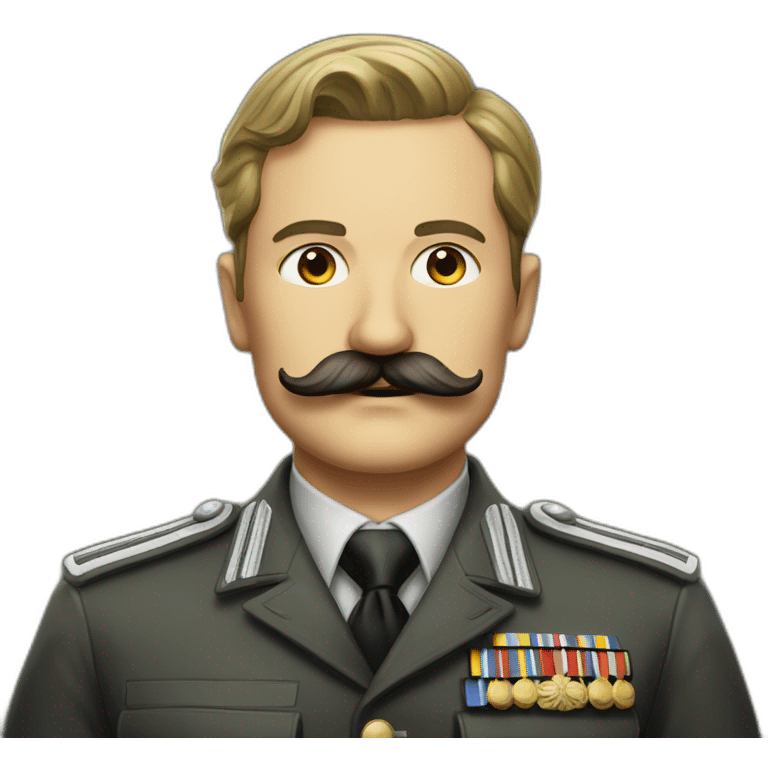 german ww2 officer with moustache emoji