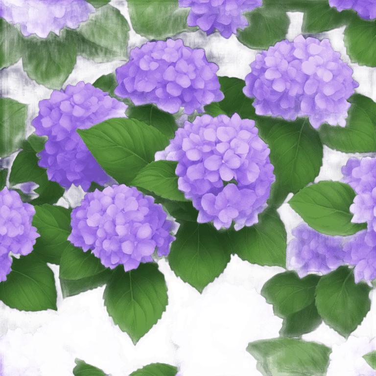 hydrangea color purple emoji