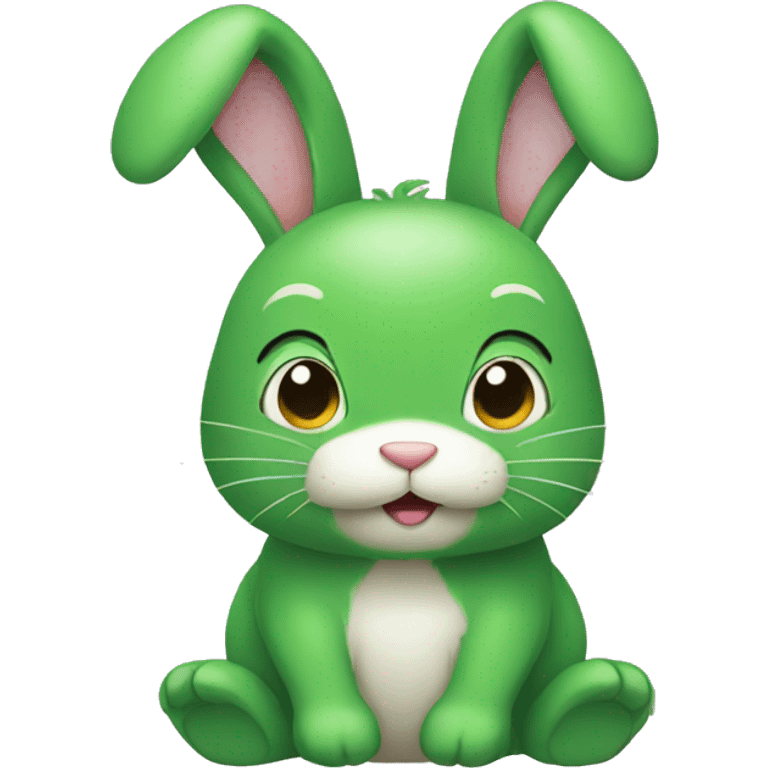 green bunny emoji