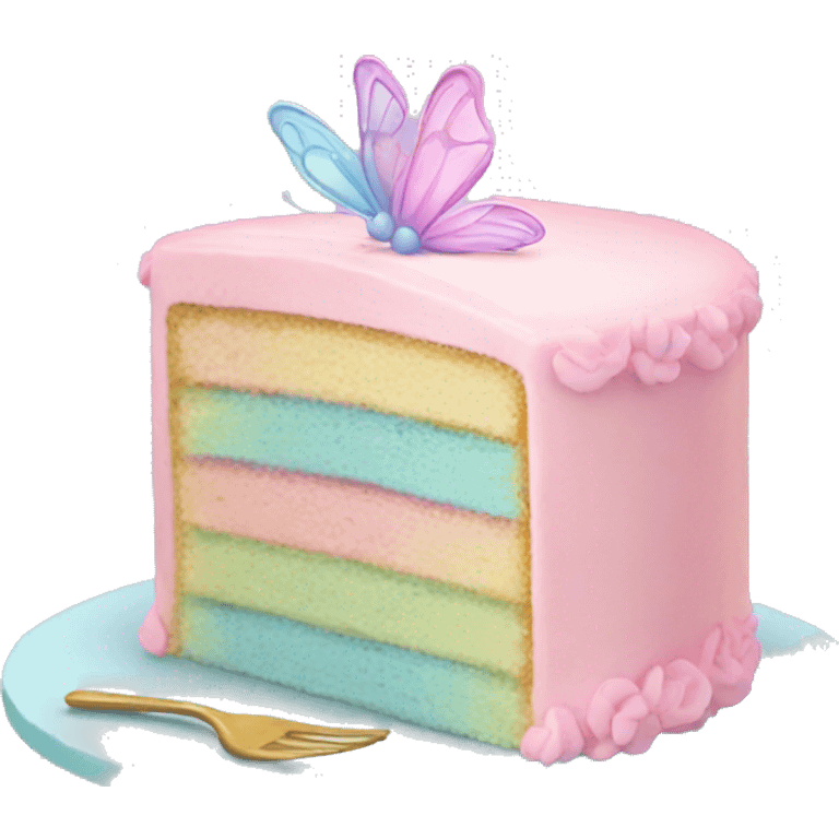 Fairy pastel cake emoji