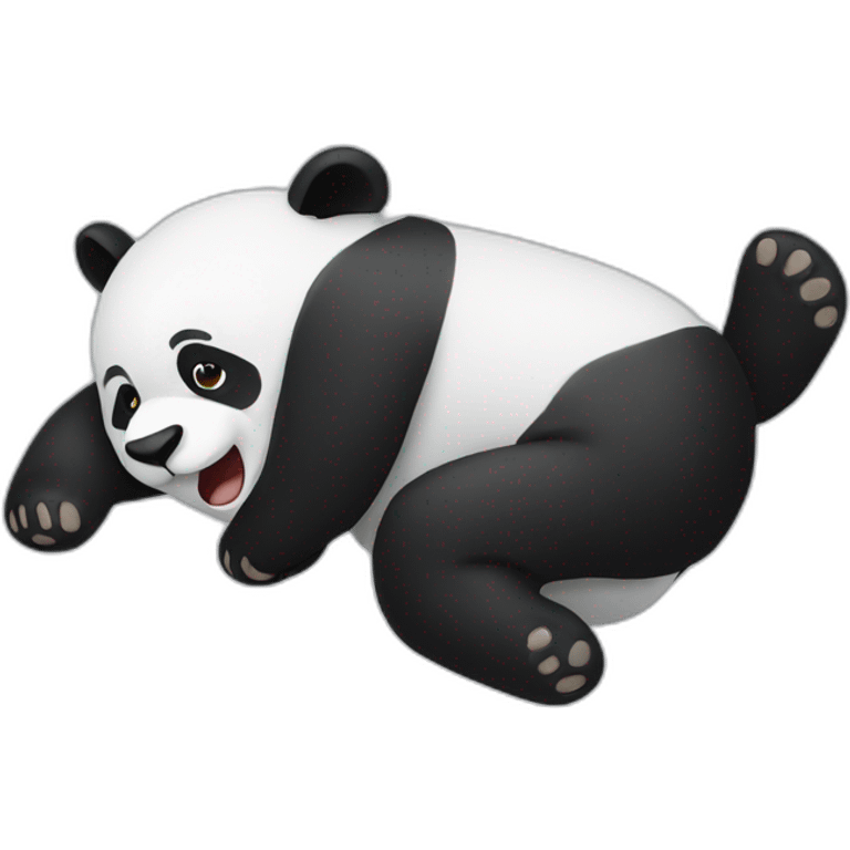 panda rolling emoji