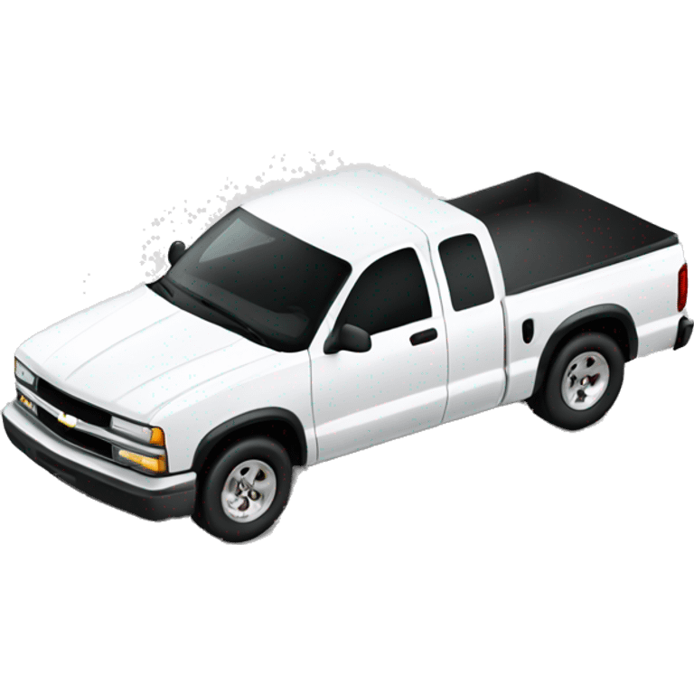 White Chevy s10 emoji