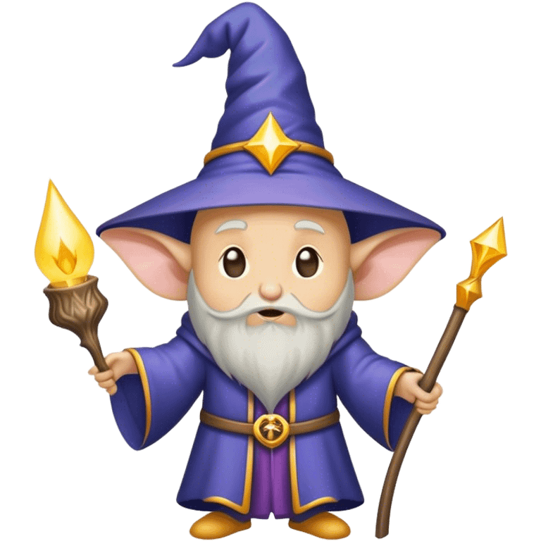 retarded wizard merged with mouse not portrait emoji