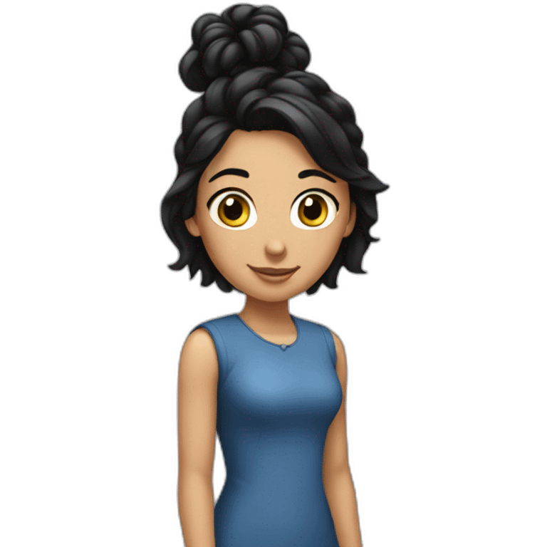 girl with black hair birthday emoji