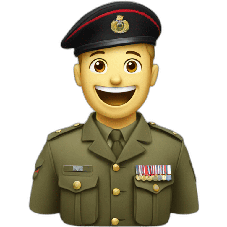 British army soldier laughing emoji