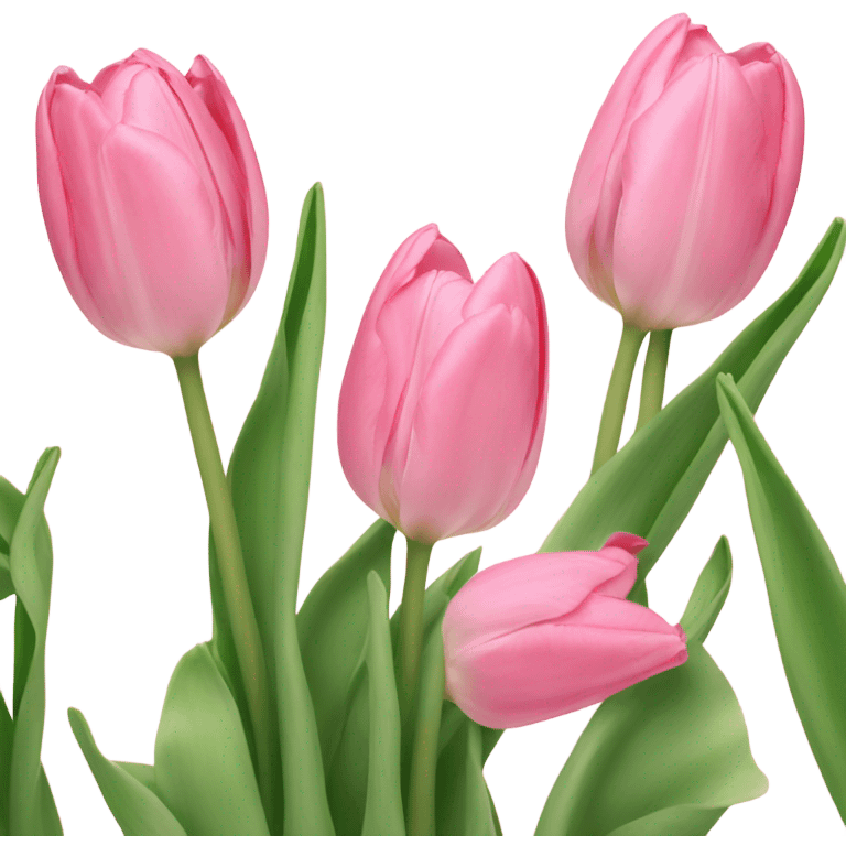 background of light pink tulips emoji