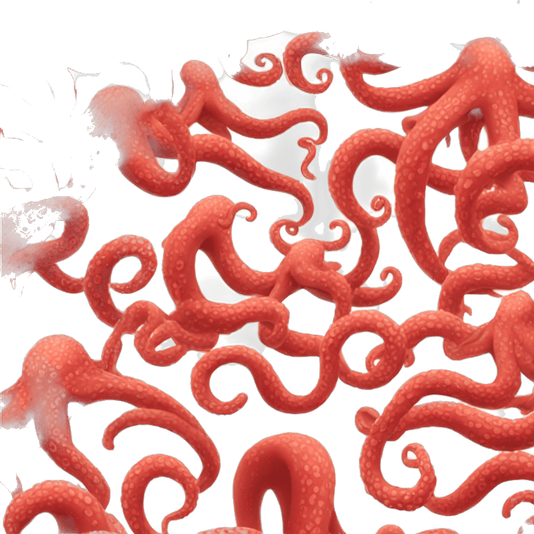 red tentacles alone emoji