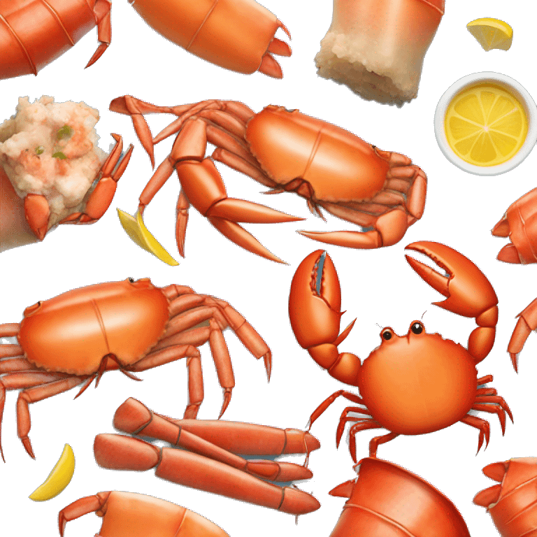 Seafood boil with crab legs  emoji