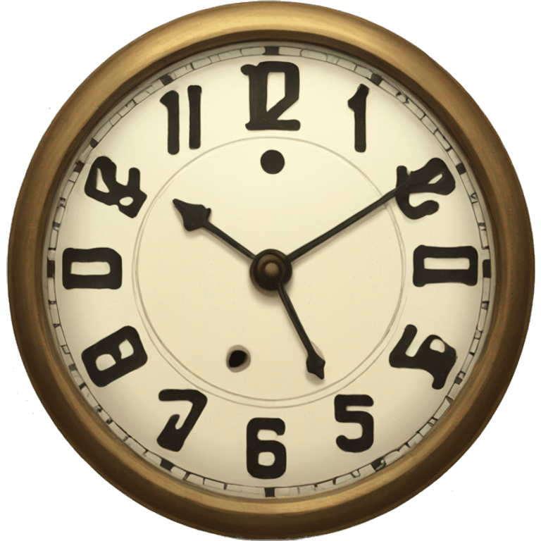 vintage clock emoji