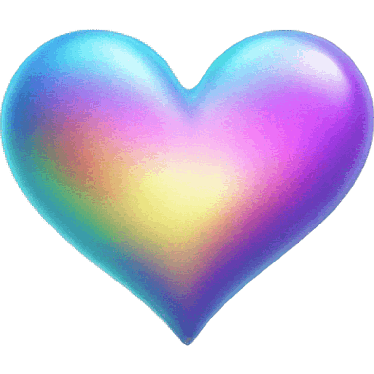 Iridescent heart emoji