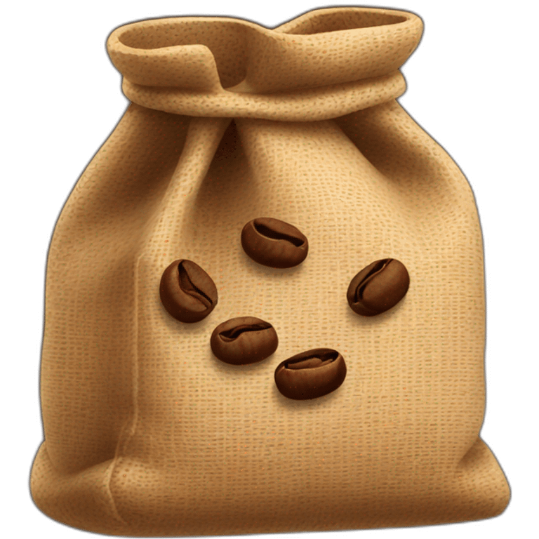 bag with coffee beans emoji