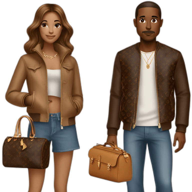 Louis Vuitton Couple emoji