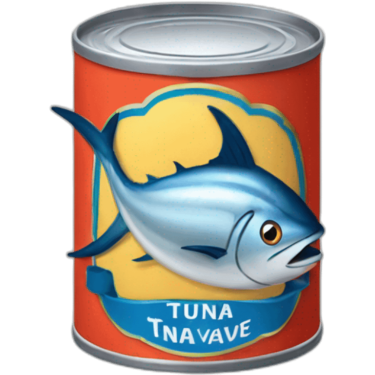 Realistic small can of tuna "petit navire" emoji