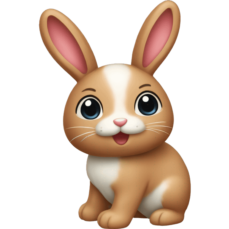 cute bunny toy emoji