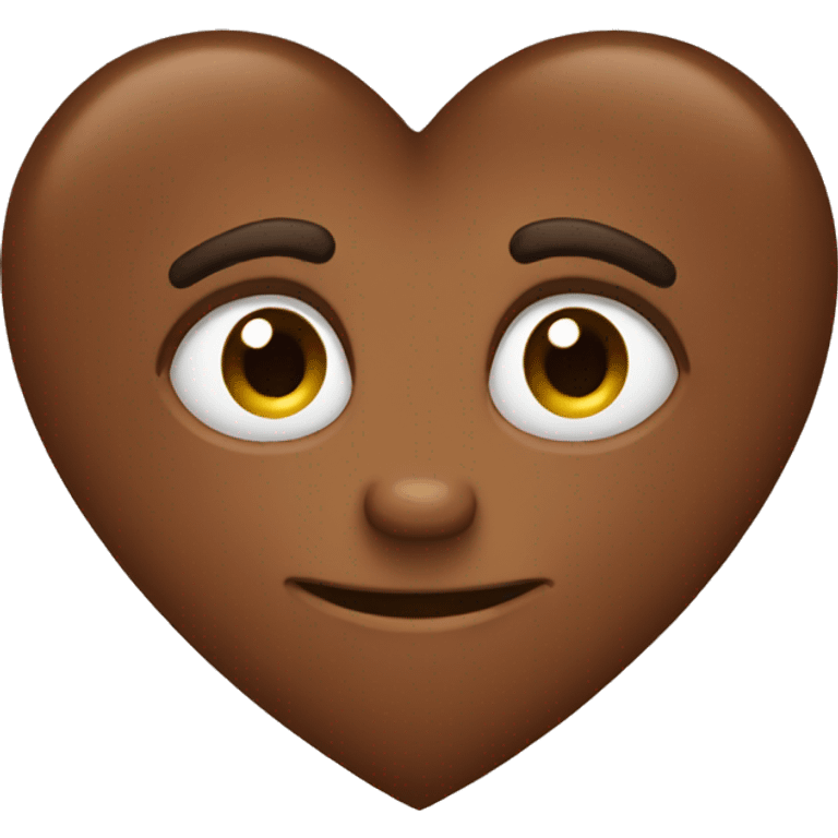 Brown heart  emoji