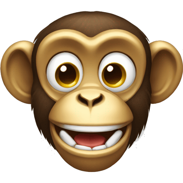 happy money face monkey emoji