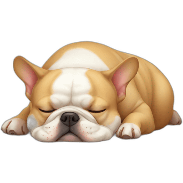 sleeping-fat-french-bulldog emoji