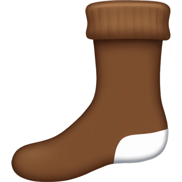 Brown socks emoji