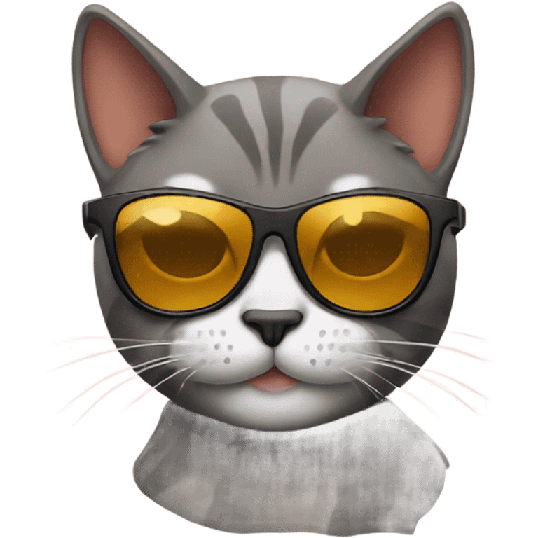 Cat with sunglasses emoji