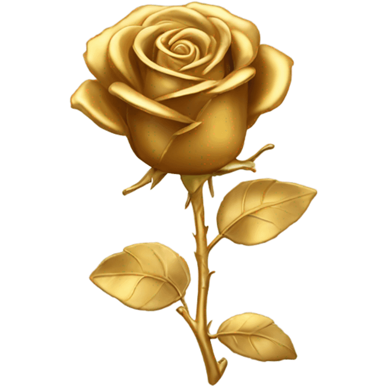 gold rose  emoji