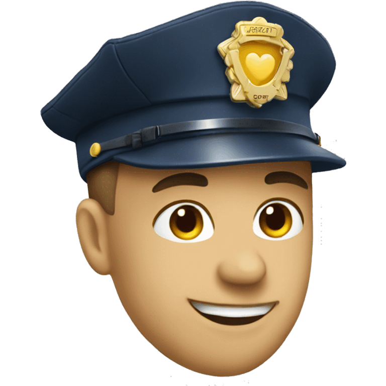 A policeman in love emoji