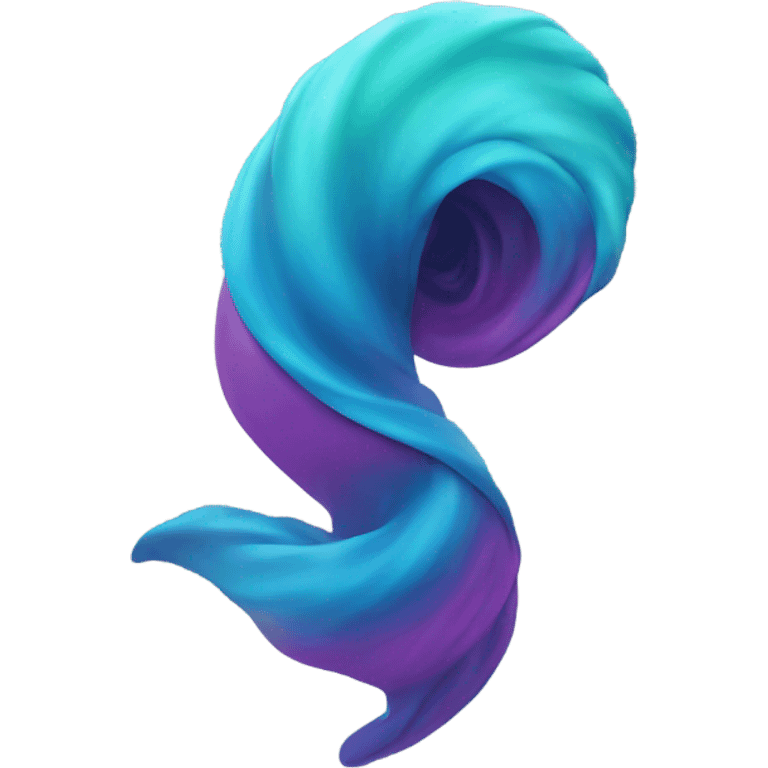 Colored swirl LIKE TORNADO TAIL emoji