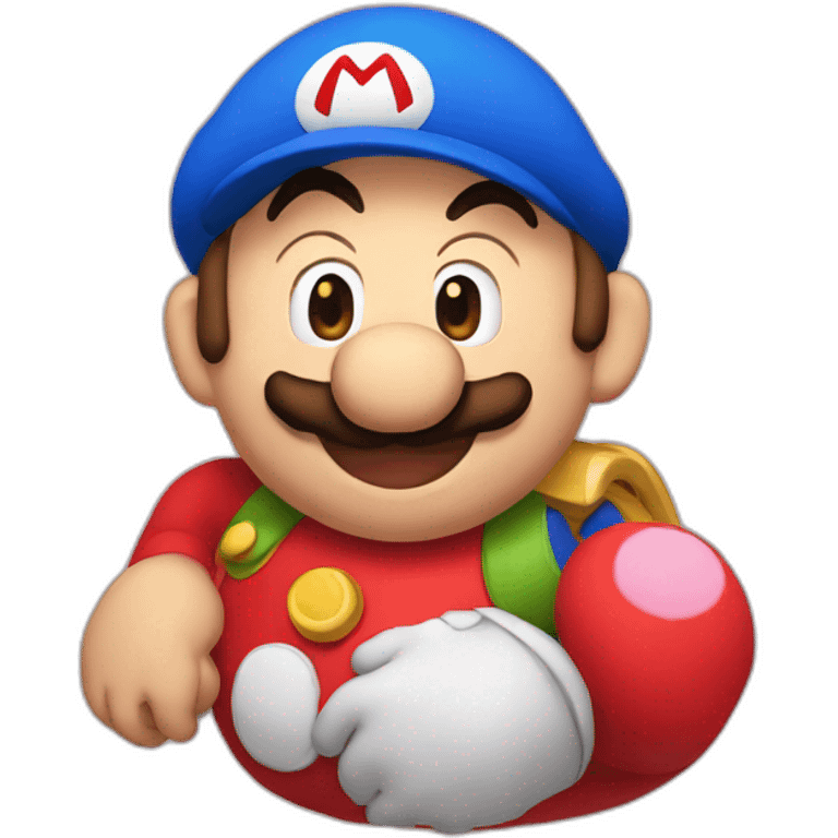 pregnant mario emoji