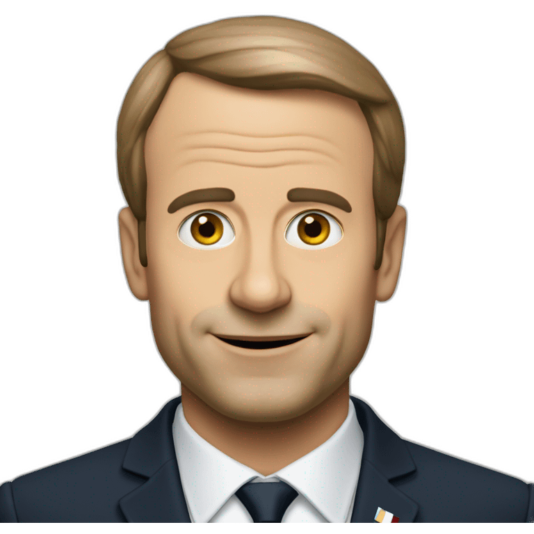 La calvitie de macron emoji