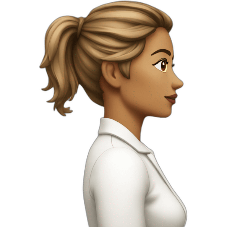 Sexywoman side profile emoji