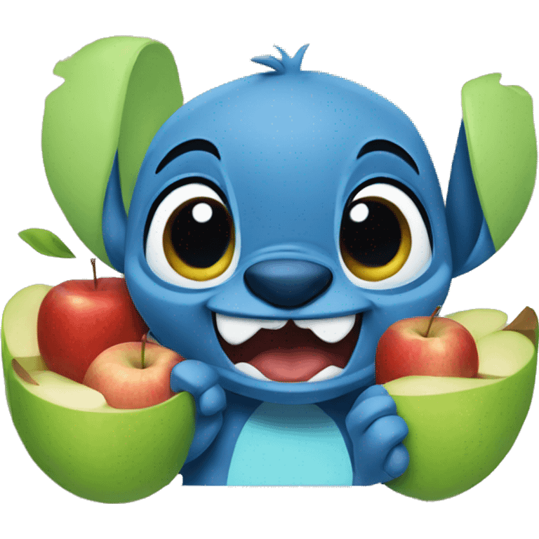 stich with apples  emoji