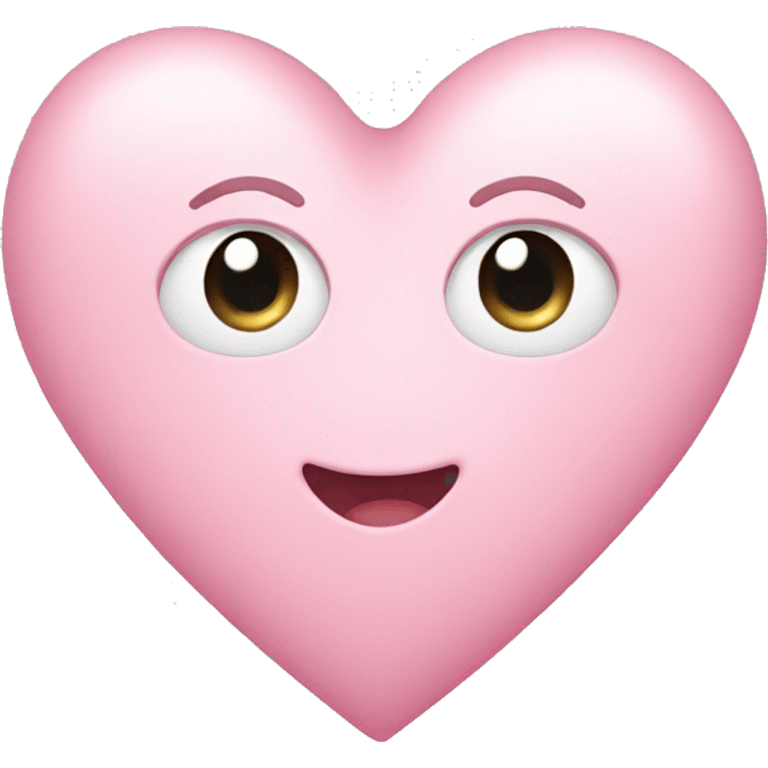 Cute light pink heart emoji